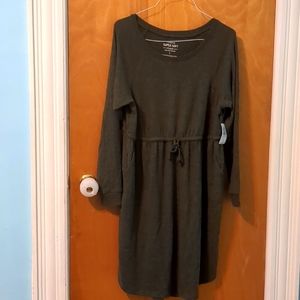 Torrid Dark Green Long Sleeve Dress